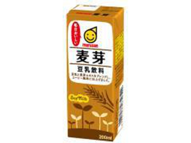 マルサン 豆乳飲料 麦芽２００ｍｌ □お取り寄せ品 【購入入数２４個】