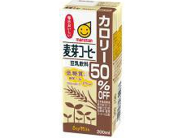 マルサン 豆乳麦芽コーヒーカロリー５０％オフ２００ □お取り寄せ品 【購入入数２４個】