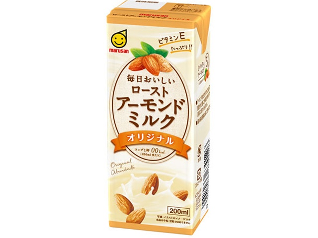 マルサン ローストアーモンドミルク 紙２００ｍｌ □お取り寄せ品 【購入入数２４個】