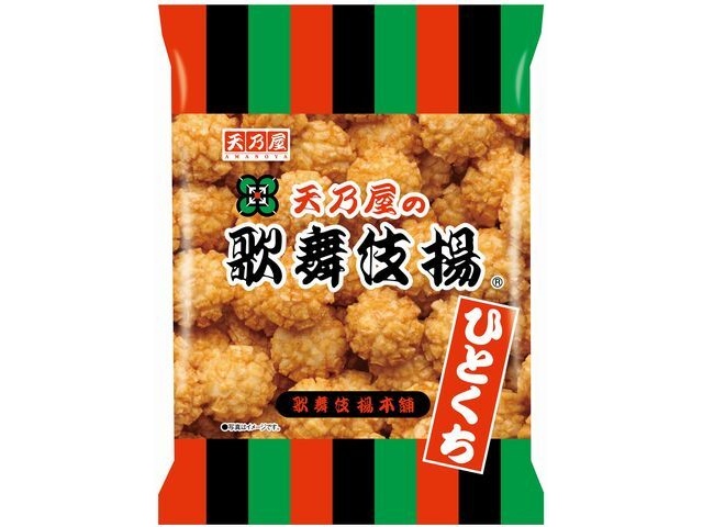 天乃屋 ひとくち歌舞伎揚 ６１ｇ □お取り寄せ品 【購入入数１２個】