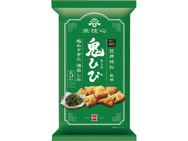 岩塚製菓 鬼ひび海苔しお １００ｇ △ 【購入入数１２個】