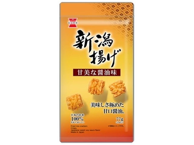 岩塚製菓 新潟揚げ 醤油味 ７７ｇ □お取り寄せ品 【購入入数１２個】