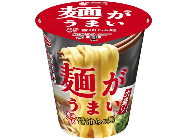 エース 麺がうまい 醤油らぁ麺大盛り 【新商品 3/16 発売】 □お取り寄せ品 【購入入数１２個】