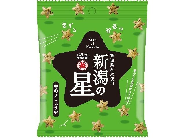 越後製菓 新潟の星 青のりしょうゆ４０ｇ □お取り寄せ品 【購入入数１０個】