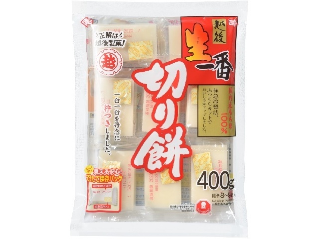 越後製菓 生一番切り餅 ４００ｇ □お取り寄せ品 【購入入数２０個】