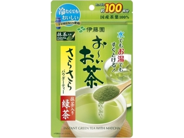 伊藤園 お～いお茶さらさら抹茶入り緑茶 ８０ｇ △ 【購入入数６個】