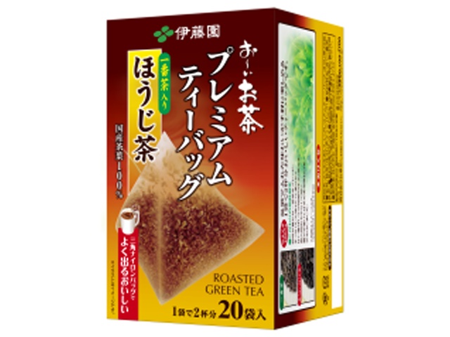 伊藤園 お～いお茶プレミアムほうじ茶 ＴＢ２０袋 △ 【購入入数８個】