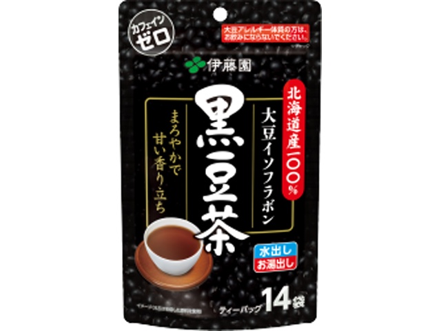 伊藤園 北海道産１００％黒豆茶ティーバッグ１４袋 □お取り寄せ品 【購入入数１０個】