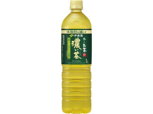 伊藤園 お～いお茶濃い茶 １Ｌスリム 【今月の特売 飲料水】 □お取り寄せ品 【購入入数１２個】