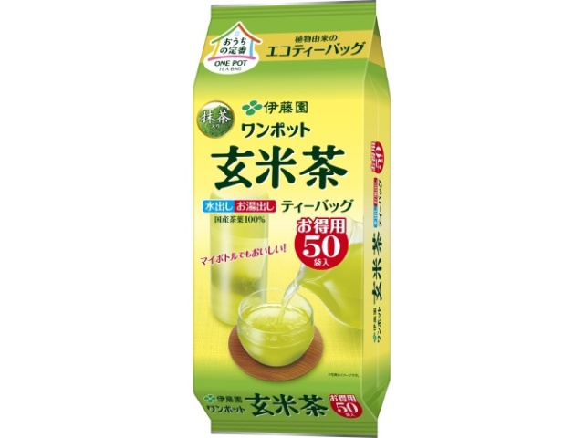 伊藤園 ワンポットエコティーバッグ 玄米茶５０袋 □お取り寄せ品 【購入入数１０個】