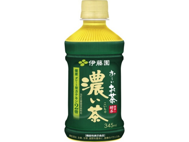 伊藤園 お～いお茶 濃い茶レンジ対応Ｐ３４５ｍｌ 【今月の特売 飲料水】 △ 【購入入数２４個】