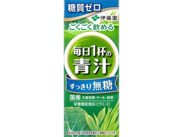 伊藤園 毎日１杯の青汁無糖 紙２００ｍｌ △ 【購入入数２４個】