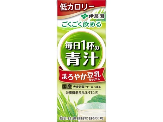 伊藤園 毎日１杯の青汁豆乳ミックス 紙２００ｍｌ □お取り寄せ品 【購入入数２４個】
