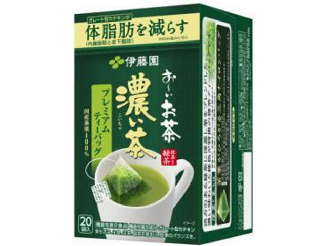 伊藤園 お～いお茶濃い茶プレミアムＴＢ２０袋 △ 【購入入数８個】