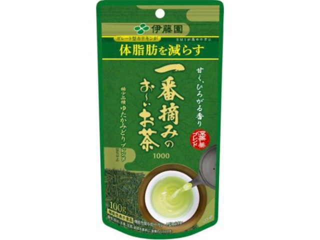伊藤園 一番摘みのお～いお茶１０００番１００ｇ △ 【購入入数１０個】