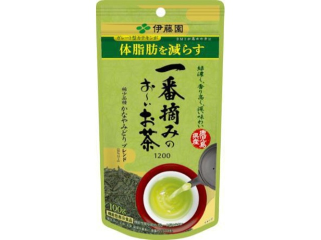 伊藤園 一番摘みのお～いお茶１２００番１００ｇ  【購入入数１０個】