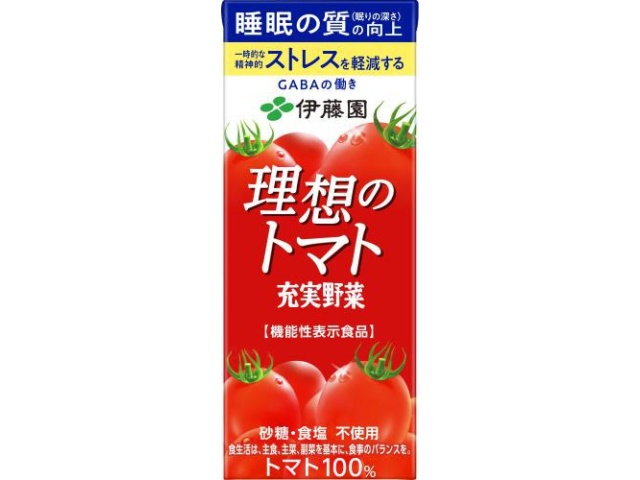 伊藤園 充実野菜 理想のトマト紙２００ｍｌ △ 【購入入数１２個】