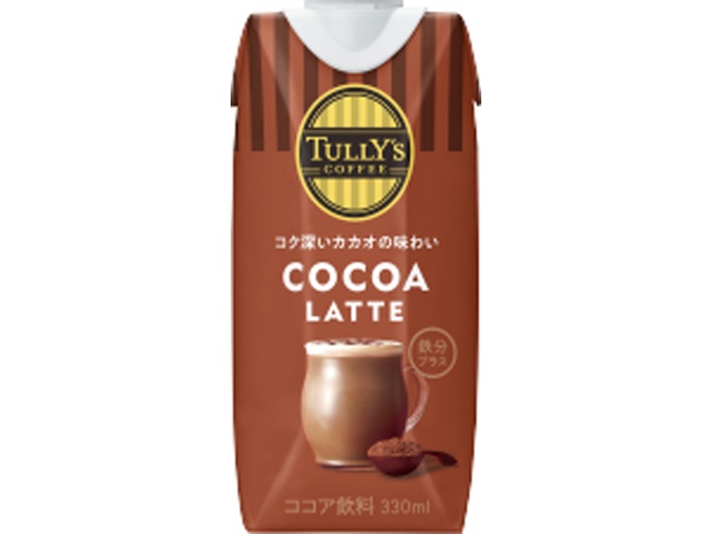 タリーズ ココアラテ 紙３３０ｍｌ □お取り寄せ品 【購入入数１２個】