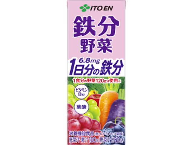 伊藤園 鉄分野菜 紙２００ｍｌ □お取り寄せ品 【購入入数２４個】