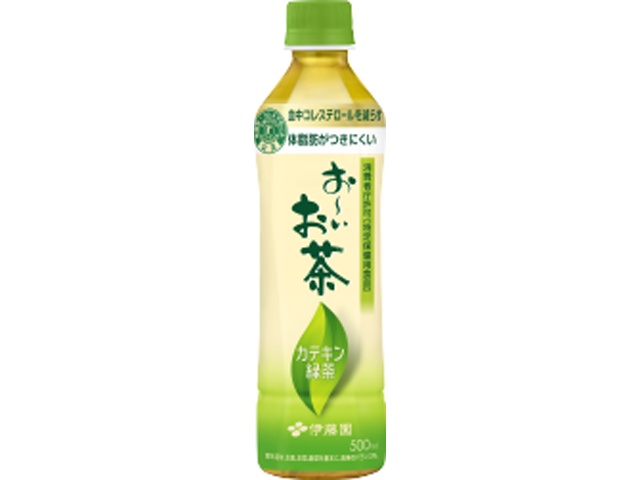 伊藤園 お～いお茶 カテキン緑茶Ｐ５００ｍｌ △ 【購入入数２４個】