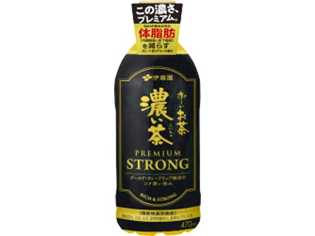 伊藤園お～いお茶濃い茶プレミアムストロングＰ４７０ 【今月の特売 飲料水】 △ 【購入入数２４個】