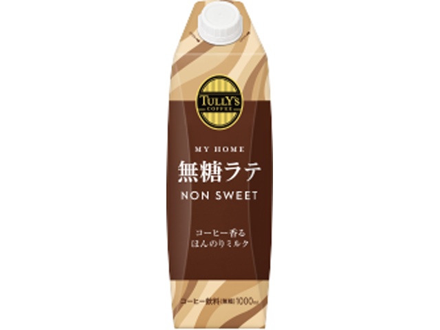 タリーズ マイホーム無糖ラテ屋根型キャップ付き１Ｌ 【新商品 3/30 発売】 □お取り寄せ品 【購入入数６個】