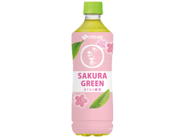 伊藤園 お～いお茶サクラグリーンＰ６００ｍｌ 【新商品 1/19 発売】 【今月の特売 飲料水】 △ 【購入入数２４個】