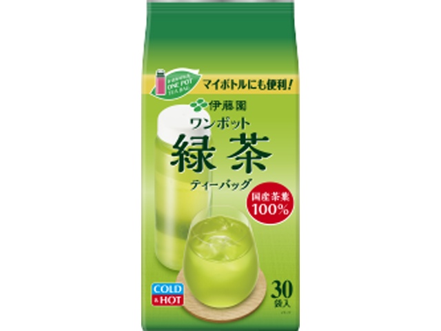 伊藤園 ワンポット緑茶ティーバッグ抹茶入り３０袋 【新商品 4/6 発売】 □お取り寄せ品 【購入入数１０個】