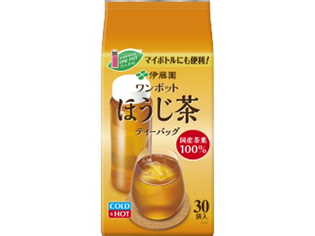伊藤園 ワンポットほうじ茶ティーバッグ３０袋 【新商品 4/6 発売】 □お取り寄せ品 【購入入数１０個】
