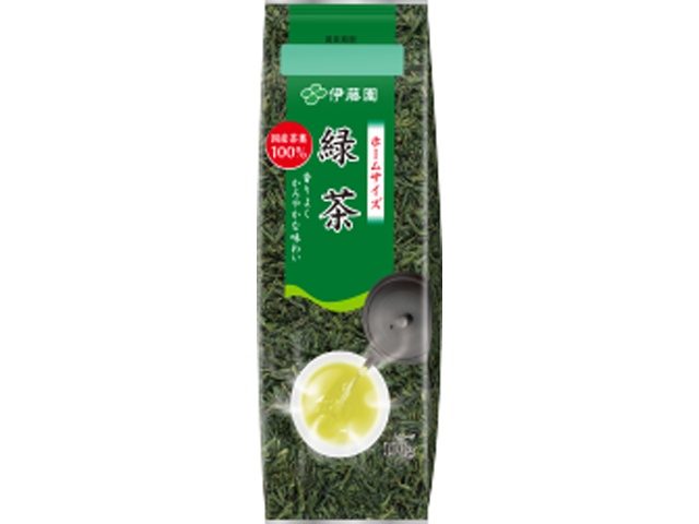 伊藤園 ホームサイズ緑茶 １００ｇ 【新商品 4/6 発売】 □お取り寄せ品 【購入入数１０個】