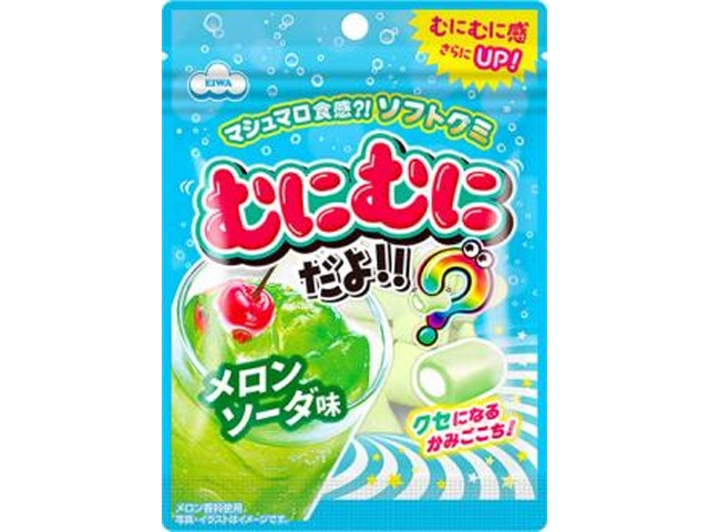 エイワ むにむにだよ メロンソーダ味４０ｇ 【新商品 3/23 発売】 □お取り寄せ品 【購入入数３２個】