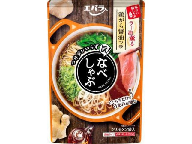 エバラ なべしゃぶ 鶏がら醤油つゆ２袋  【購入入数１２個】