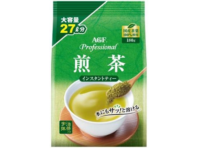 ＡＧＦ プロフェッショナル 煎茶１８０ｇ業務用 【新商品 3/18 発売】 □お取り寄せ品 【購入入数１０個】