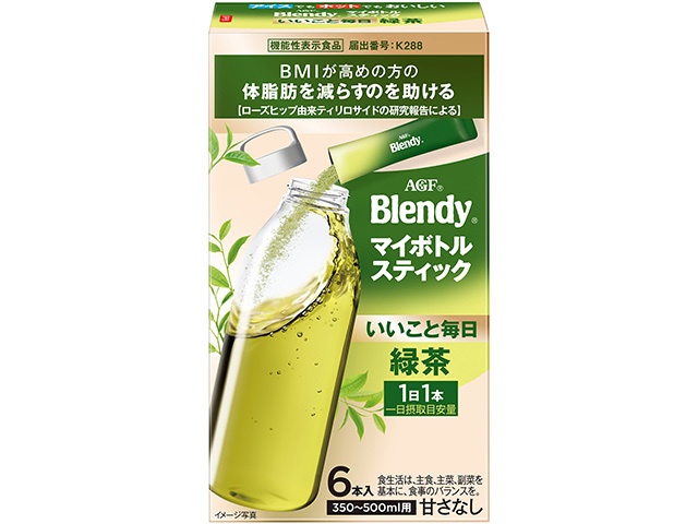 ブレンディ マイボトルいいこと緑茶６本 【新商品 3/30 発売】 □お取り寄せ品 【購入入数２４個】