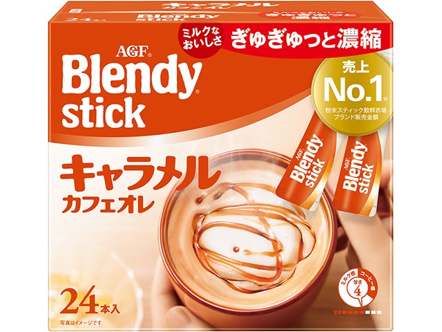 ブレンディスティック キャラメルカフェオレ２４本 【今月の特売 嗜好飲料】 □お取り寄せ品 【購入入数６個】