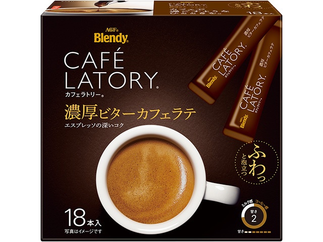 カフェラトリー スティック ビターカフェラテ１８本 【今月の特売 嗜好飲料】 △ 【購入入数３個】