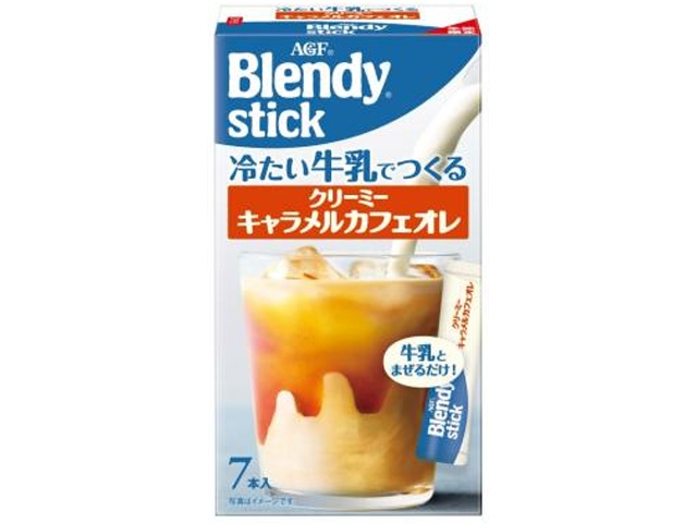 ブレンディ 牛乳でつくるキャラメルカフェオレ７本 【新商品 3/2 発売】 △ 【購入入数６個】