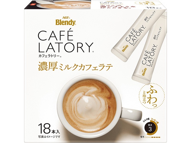 カフェラトリースティック ミルクカフェラテ１８本 【今月の特売 嗜好飲料】 △ 【購入入数３個】