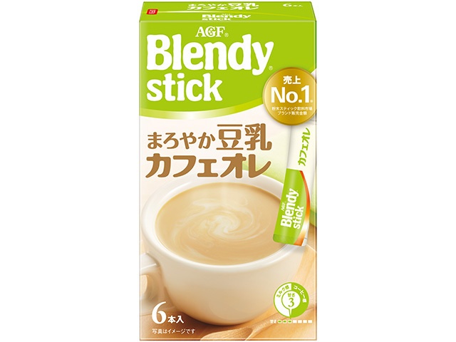 ブレンディスティック まろやか豆乳カフェオレ６本 【今月の特売 嗜好飲料】 □お取り寄せ品 【購入入数２４個】