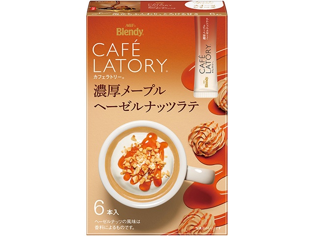 カフェラトリー 濃厚メープルヘーゼルナッツラテ６本 【今月の特売 嗜好飲料】 □お取り寄せ品 【購入入数２４個】