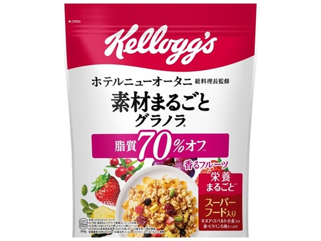 ケロッグ グラノラ脂質７０％オフフルーツ３５０ｇ 【新商品 3/30 発売】 【今月の特売 嗜好食品】 □お取り寄せ品 【購入入数１２個】