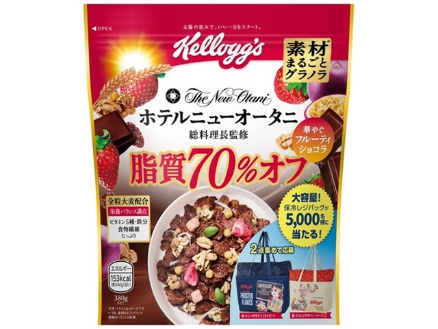 ケロッグ 素材グラノラ脂質７０％オフ ３８０ｇ 【今月の特売 嗜好食品】 □お取り寄せ品 【購入入数１２個】