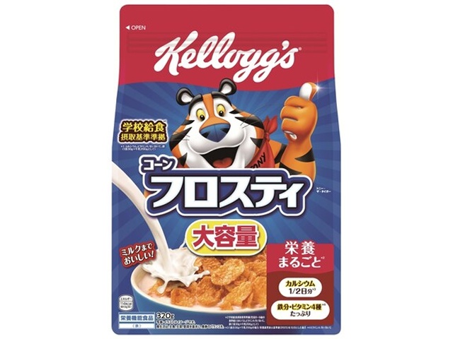 ケロッグ コーンフロスティ 大容量３２０ｇ 【新商品 3/1 発売】 【今月の特売 嗜好食品】 □お取り寄せ品 【購入入数６個】