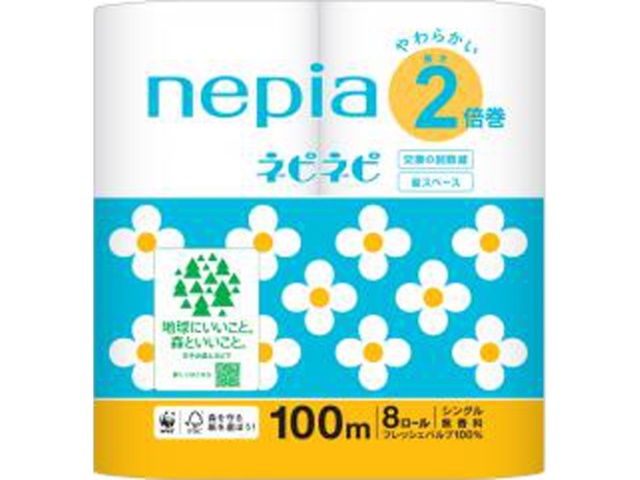 ネピネピ ８Ｒ ２倍巻Ｓ □お取り寄せ品 【購入入数８個】