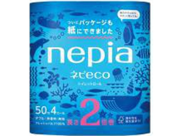 ネピア ネピＥＣＯトイレットロール２倍巻き４Ｒ □お取り寄せ品 【購入入数１２個】