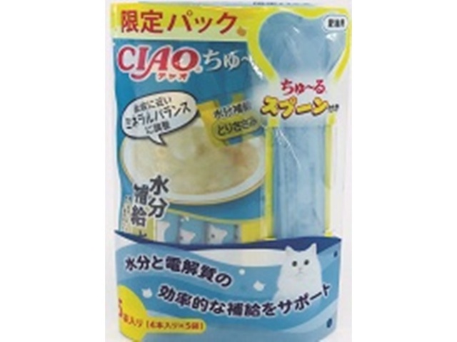 いなば チャオちゅ～る水分補給ささみ企画４本×５袋 □お取り寄せ品 【購入入数１６個】