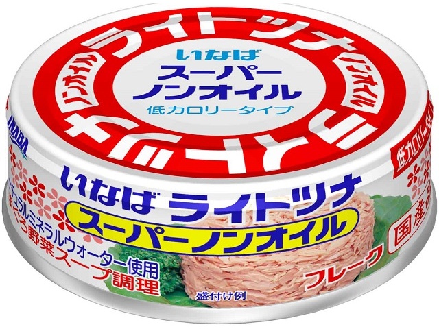 いなば ライトツナスーパーノンオイル ７０ｇ △ 【購入入数１２個】