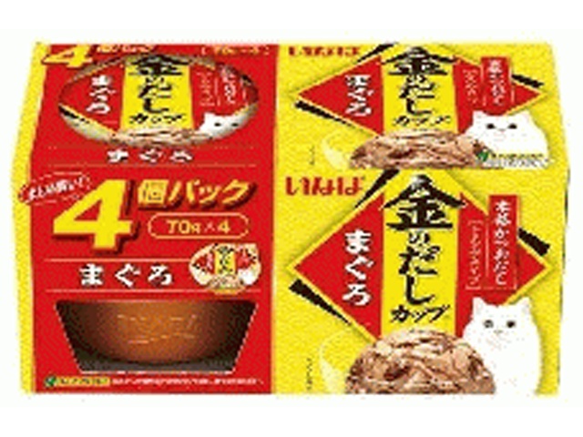 いなば 金のだしカップ まぐろ７０ｇ×４Ｐ □お取り寄せ品 【購入入数１２個】
