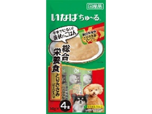 いなば 犬ちゅ～る総合栄養食ビーフ １４ｇ×４本 □お取り寄せ品 【購入入数４８個】