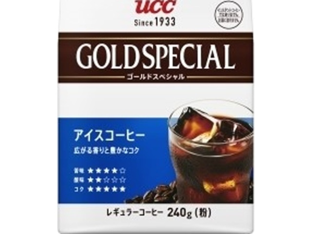 ＵＣＣ ゴールドスペシャルアイスコーヒー２４０ｇ □お取り寄せ品 【購入入数１２個】